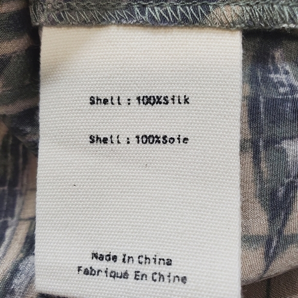 L'agence CAMERON PRINTED SILK CREPE DE CHINE MAXI SHIRT DRESS   NEW WITH TAGS - Picture 14 of 14